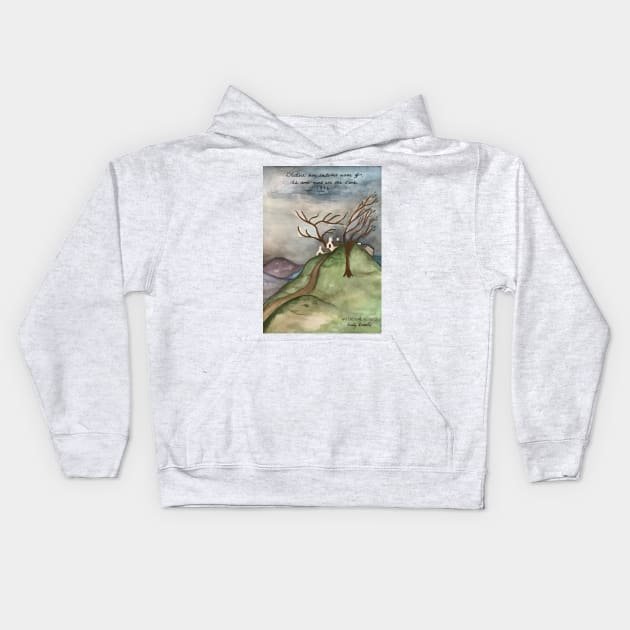 Art of Wuthering Heights by Emily Bronte Kids Hoodie by booksnbobs